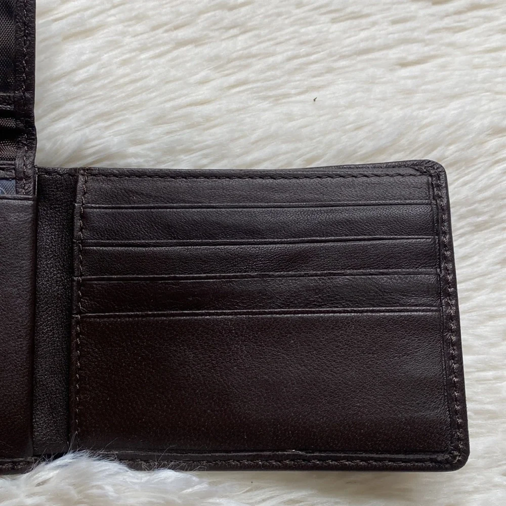 Genuine Leather Brown Men’s Billfold Wallet